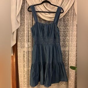 GAP Denim Blue Midi Dress
